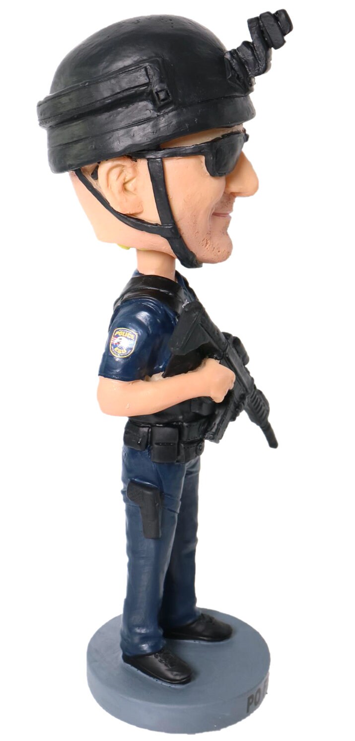 Custom Policeman Bobblehead Gift, Emergency Service Unit