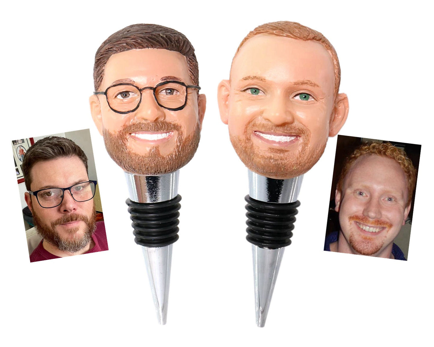 Custom wine stoppers for best friend, best birthday gifts for friend, personalized gifts for brothers/sisters/classmates, fun thank-you gift