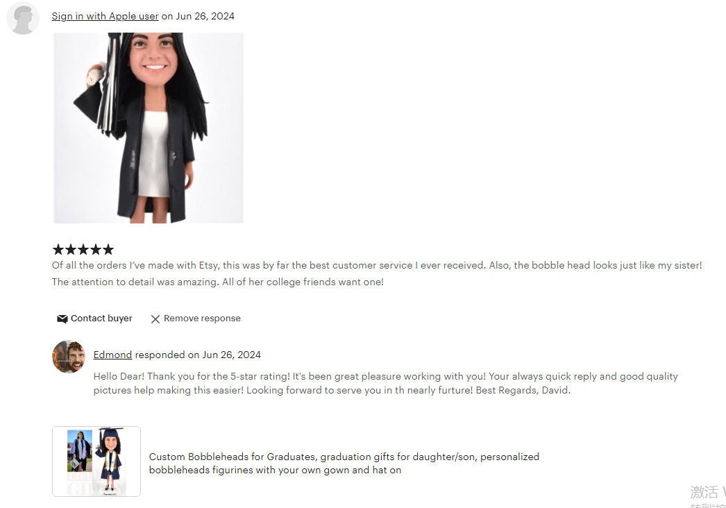 Custom Graduation Bobblehead, Personalized Figurine, Graduation Gift