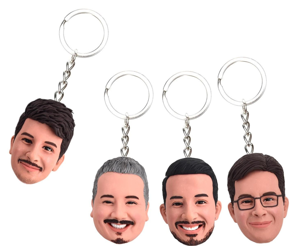 Custom Face Keychain, Personalized Wedding keep sake from picture