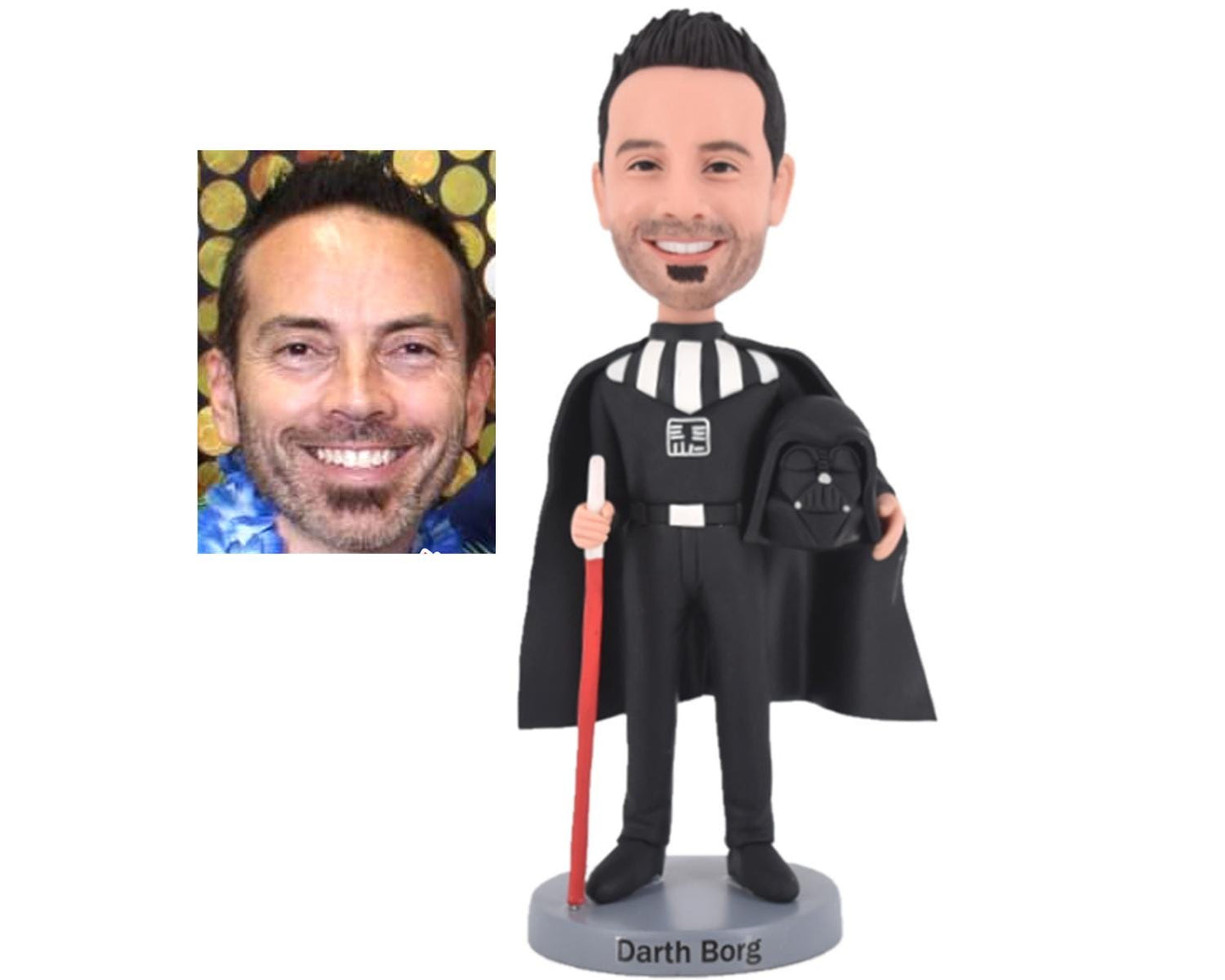Darth lord Custom Bobbleheads, Personalized cartoon bobblehead, handmade bobblehead for him, fun gift idea for kidds/friend/boss