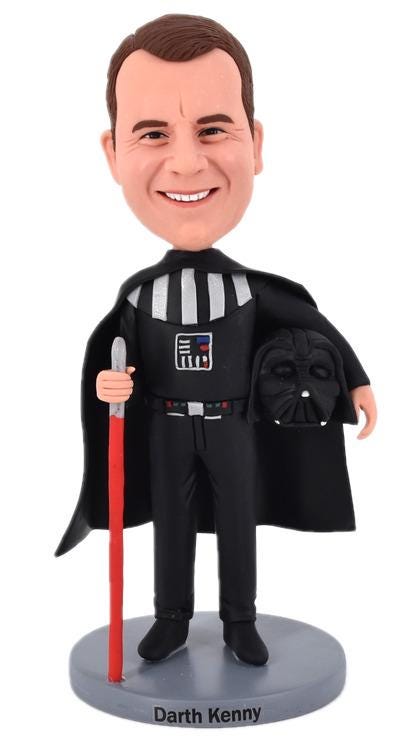 Darth lord Custom Bobbleheads, Personalized cartoon bobblehead, handmade bobblehead for him, fun gift idea for kidds/friend/boss