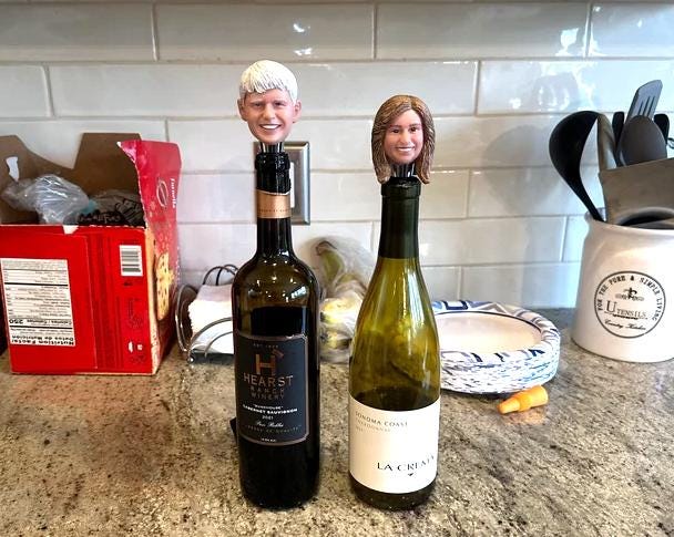 Custom Face Wine Stoppers, Personalized resin Bottle Stopper, Christmas gift wine accessories