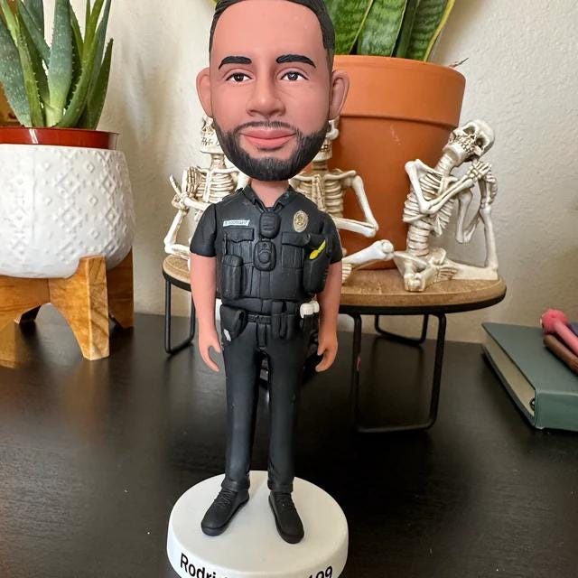 Custom Police Officer Bobblehead: Personalized Retirement Gift