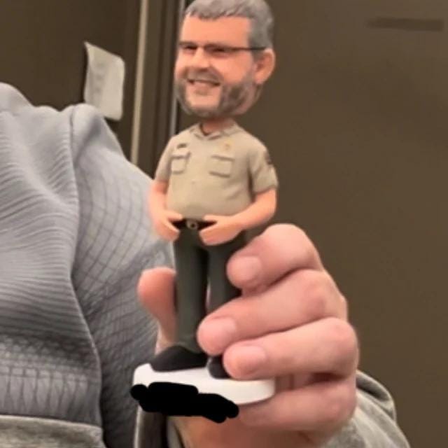 Custom Police Officer Bobblehead: Personalized Retirement Gift