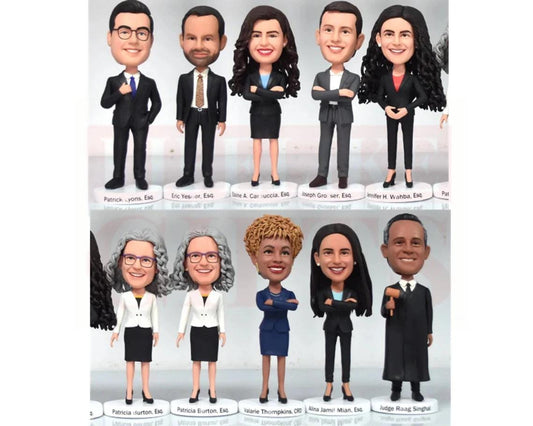 Office party custom bobbleheads, personalized gifts for company party, coolest gifts idea for empolyees, handmade bobblehead dolls memento