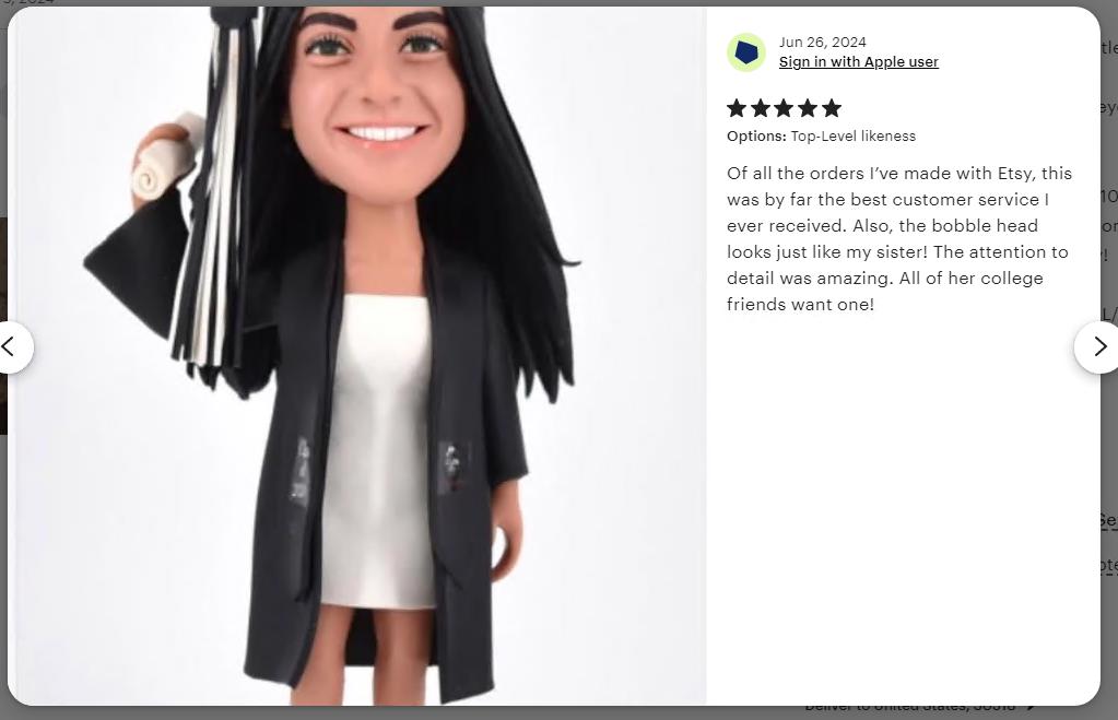 Custom Graduation Bobblehead, Personalized Graduate Gift