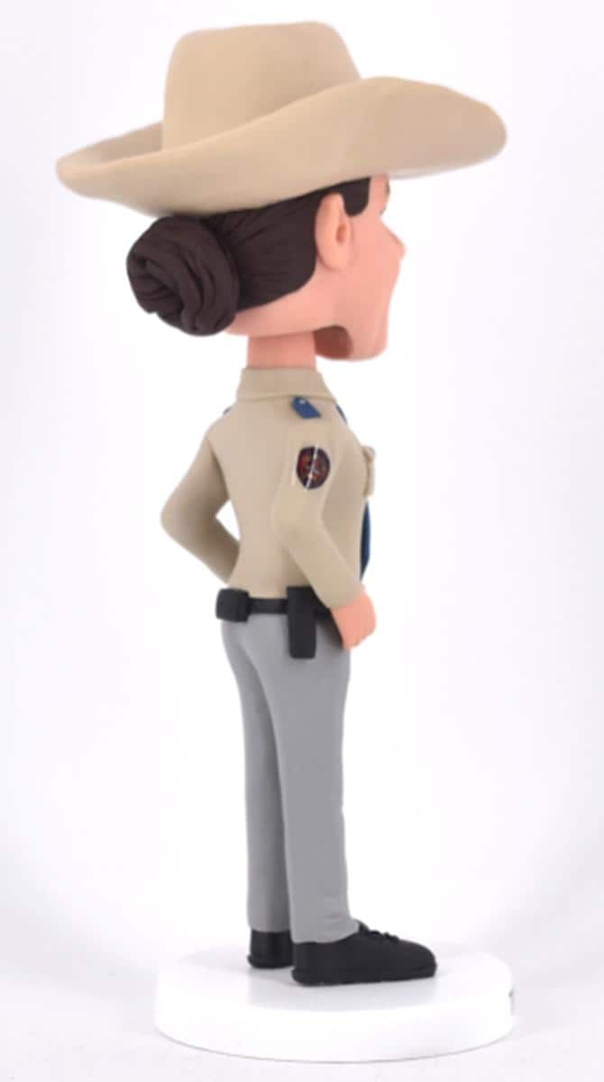 Policewoman gift Custom Bobbleheads, retirement gift for female Sheriff/state troopers, Cool birthday/Christmas gift for female boss