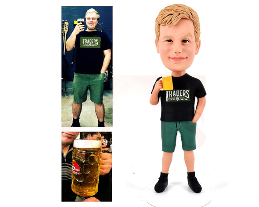 Christmas gift custom bobblehead, handmade bobbeheads, personalized figurine, bobblehead dolls from pictures