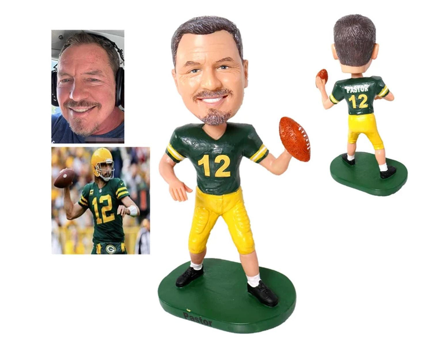 American football Custom Bobblehead, Sports Figurine, Ideal Gift for Rugby fans, custom bobblehead of Your Favorite football Player