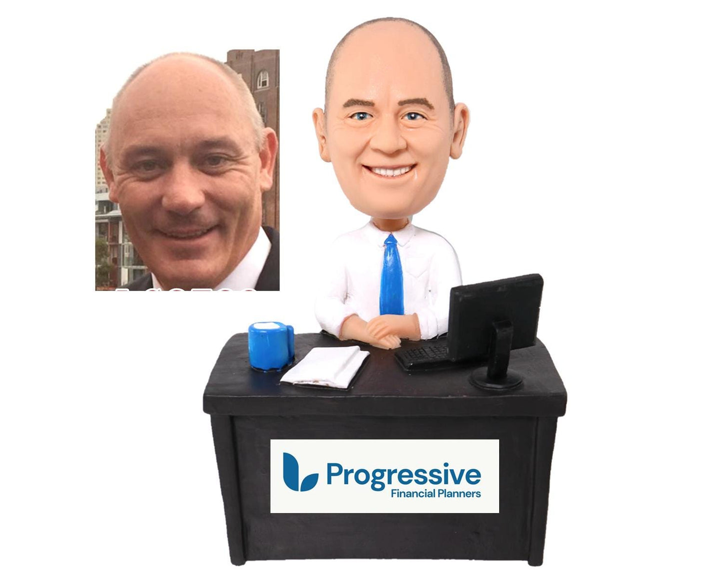 Custom Bobblehead, Personalized Retirement Gift for Boss, Office Desk Decor