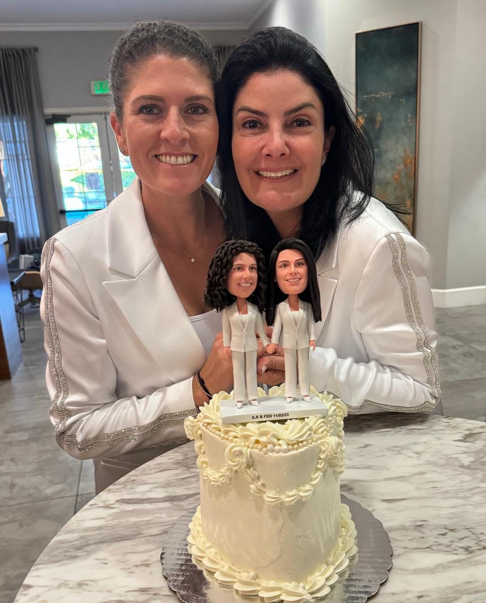 Custom Couple Bobbleheads on Motorcycle, Anniversary Gift