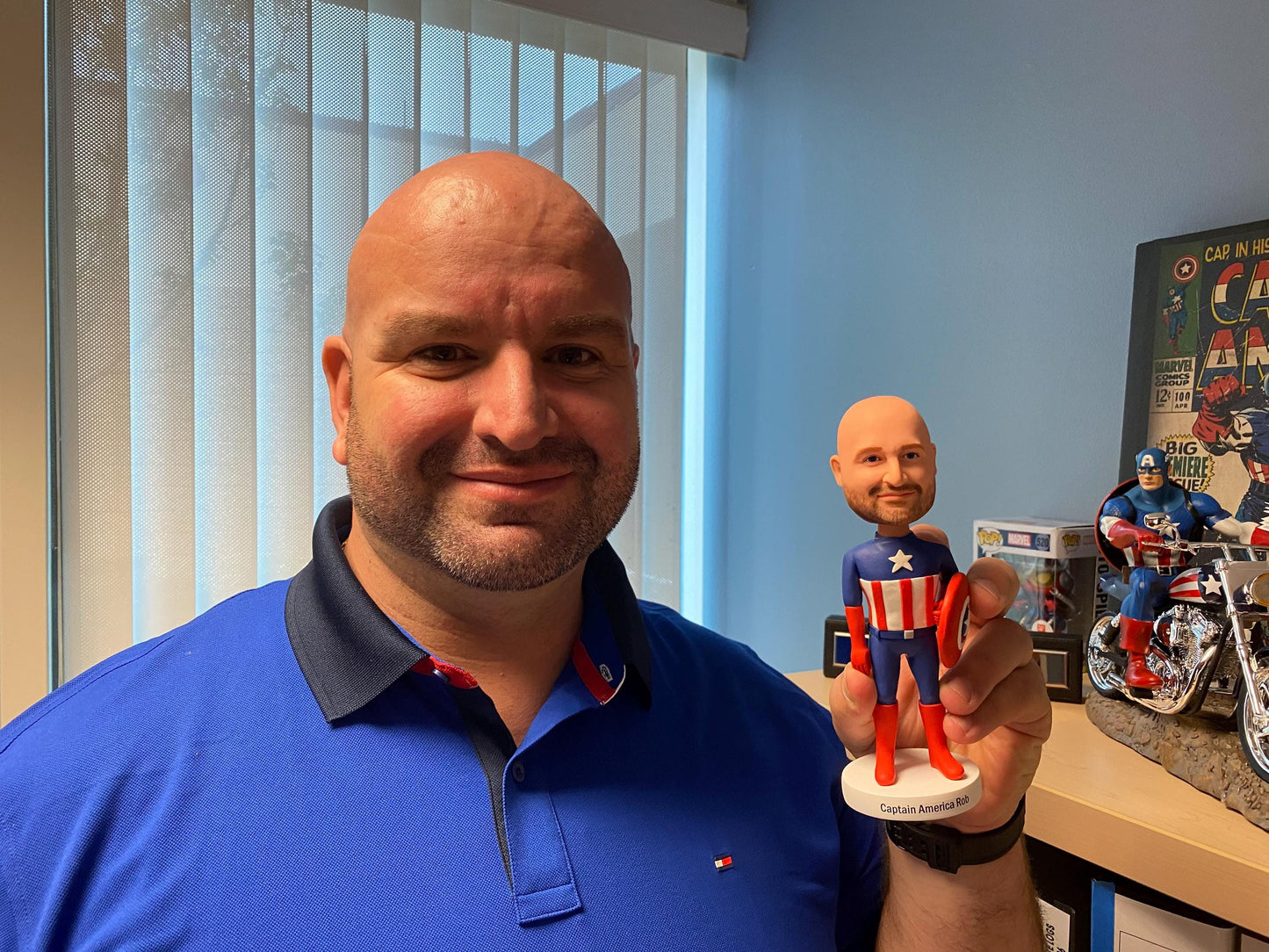 Superman Custom bobbleheads, handmade superman doll, gift for mom, gift for father, Bossday gift idea, company gift idea