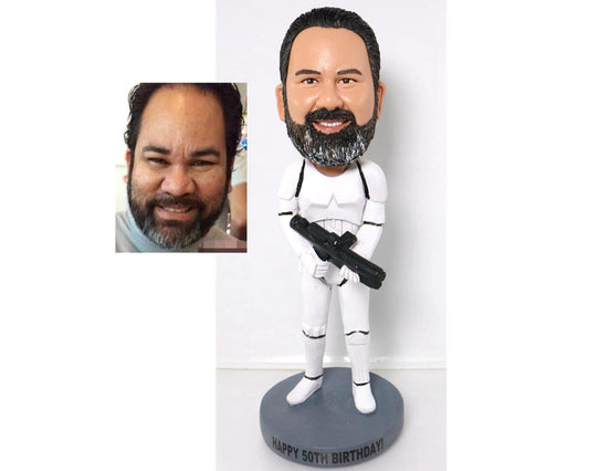 Clone soldiers Custom Bobbleheads, birthdaygift for dad, retiremen gift for boss, cool gift idea for friends, unique gift for kidds