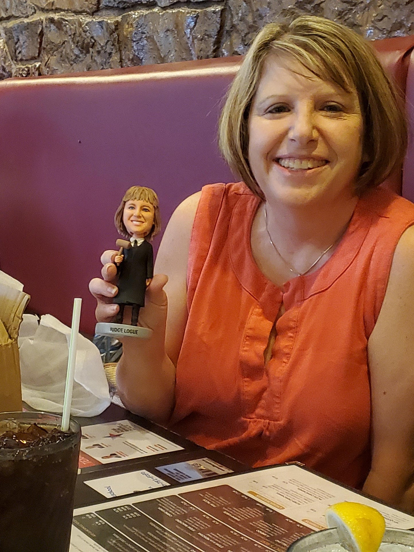 Female judge custom bobbleheads, christmas gifts for boss, best thank-you gift for a judge, custom bobbleheads factory wholesale