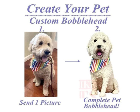 Custom Dog Bobblehead: Handmade Pet Memorial Keepsake