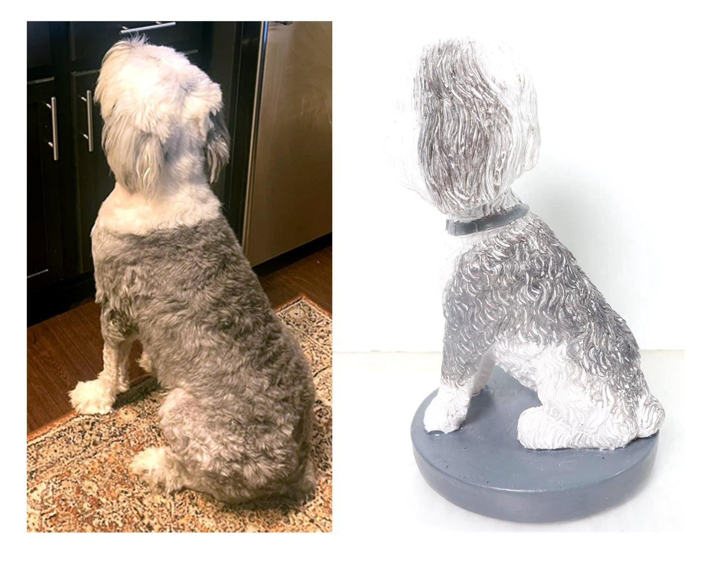 Custom nodding dog, dog bobblehead on bookcase, gift for pet owner, gift for pet loss, handmade bobblehead doll of your pet