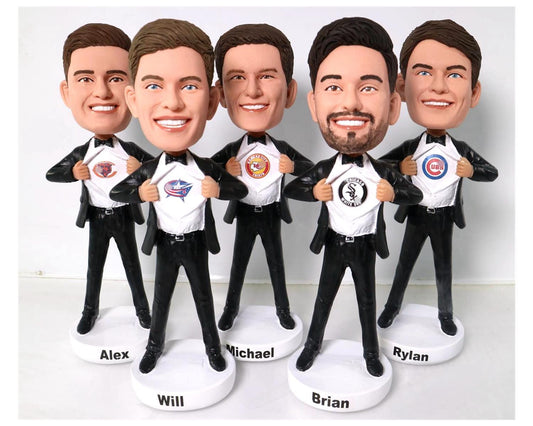 Groomsmen proposal gifts Custom Groomsmen Bobblehead, Personalized bachelor Party Gifts, Groom's party gifts