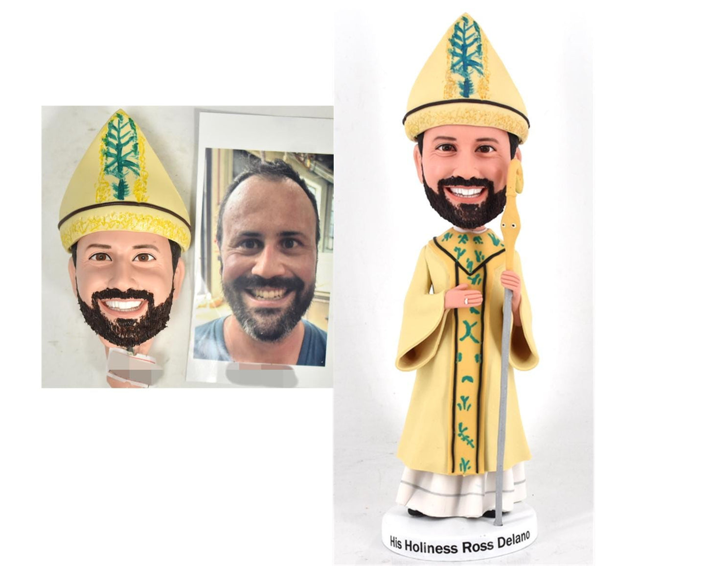 Custom Bishop Bobblehead Figurine: Unique Clergy Gift
