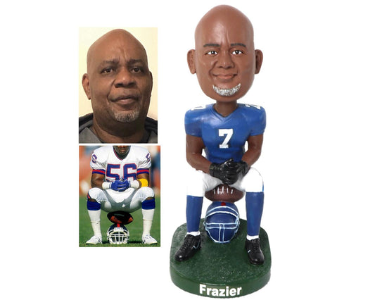 American football custom Bobblehead, Sports Figurine, custom Football Player Bobblehead, personalized birthdays gift for football fans,