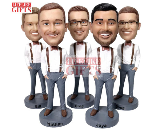 Groomsmen gifts Personalized bobbleheads for groomsmen wedding gifts set bulk order for businessman best man bobbleheads groomsmen proposal