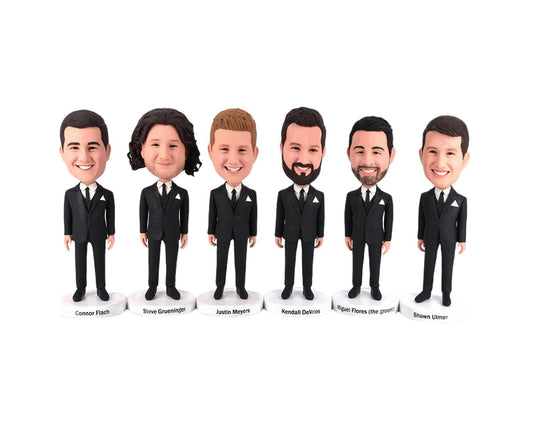 Custom groomsmen gifts, Personalized Groomsmen bobblehead, Groomsmen proposal gifts, bachelor party gifts, wedding keepsake