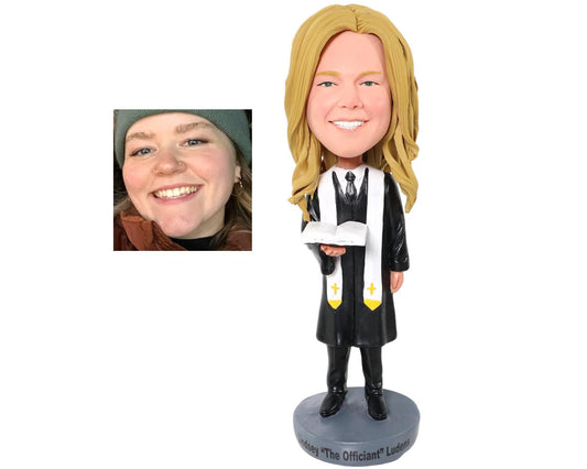 Custom Wedding Officiant Bobblehead: Personalized Thank You Gift