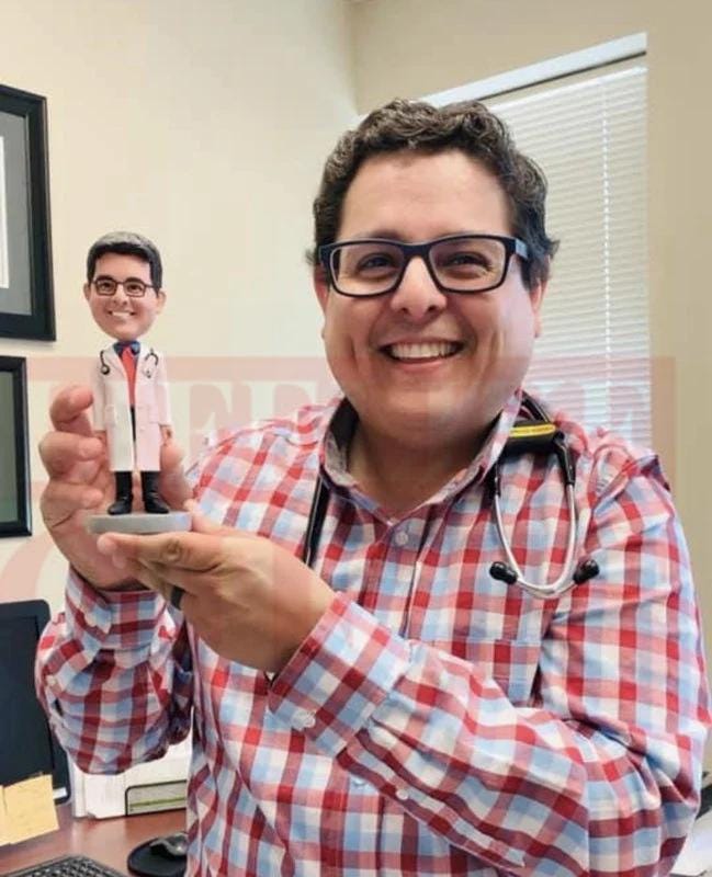 Custom Doctor Bobblehead, Personalized Medical Graduation Gift