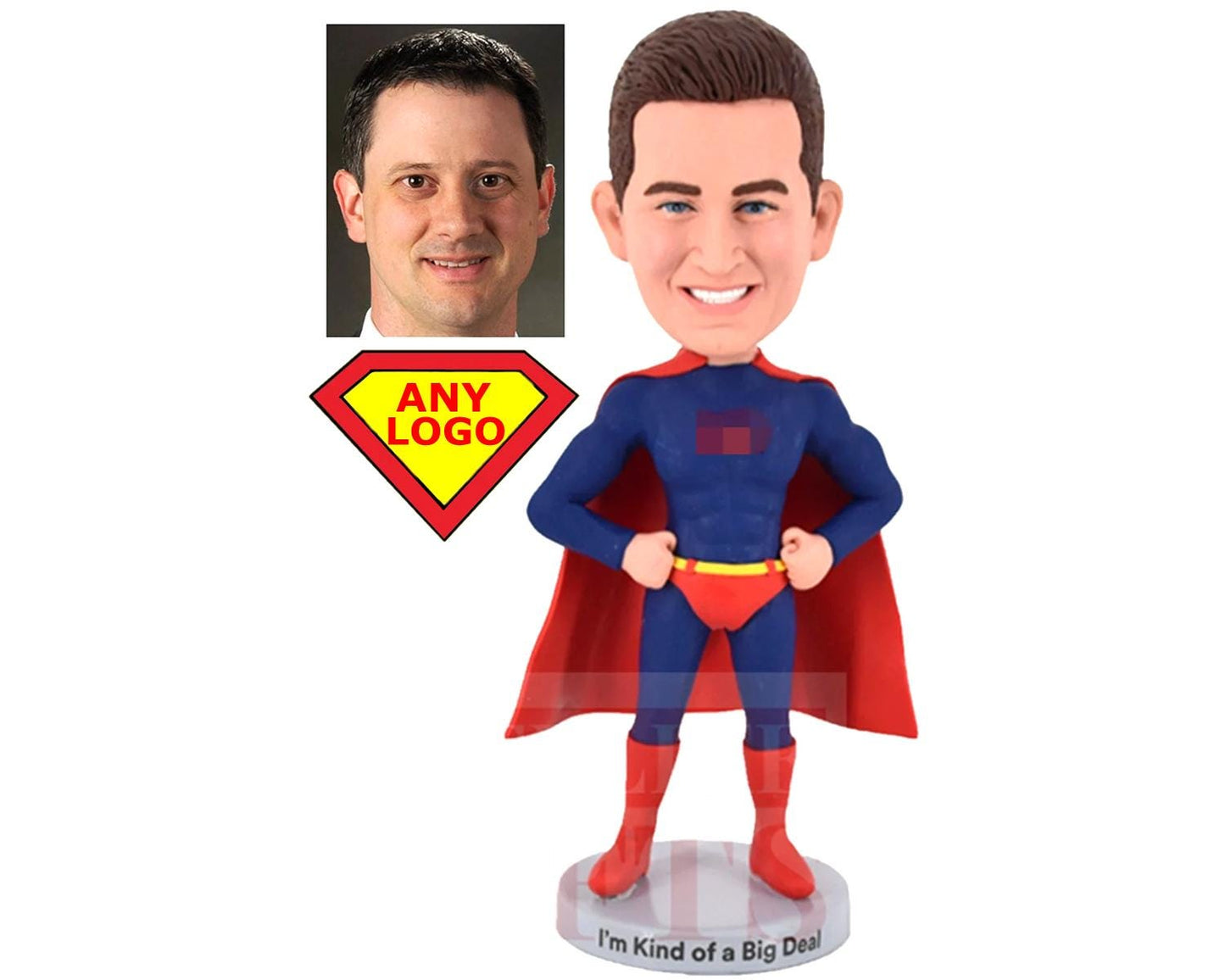 Custom Superman Bobblehead, Handmade doll for Superman fans, Birthday gift idea, Retirement gift for him, Bossday gift, Company gift ideas