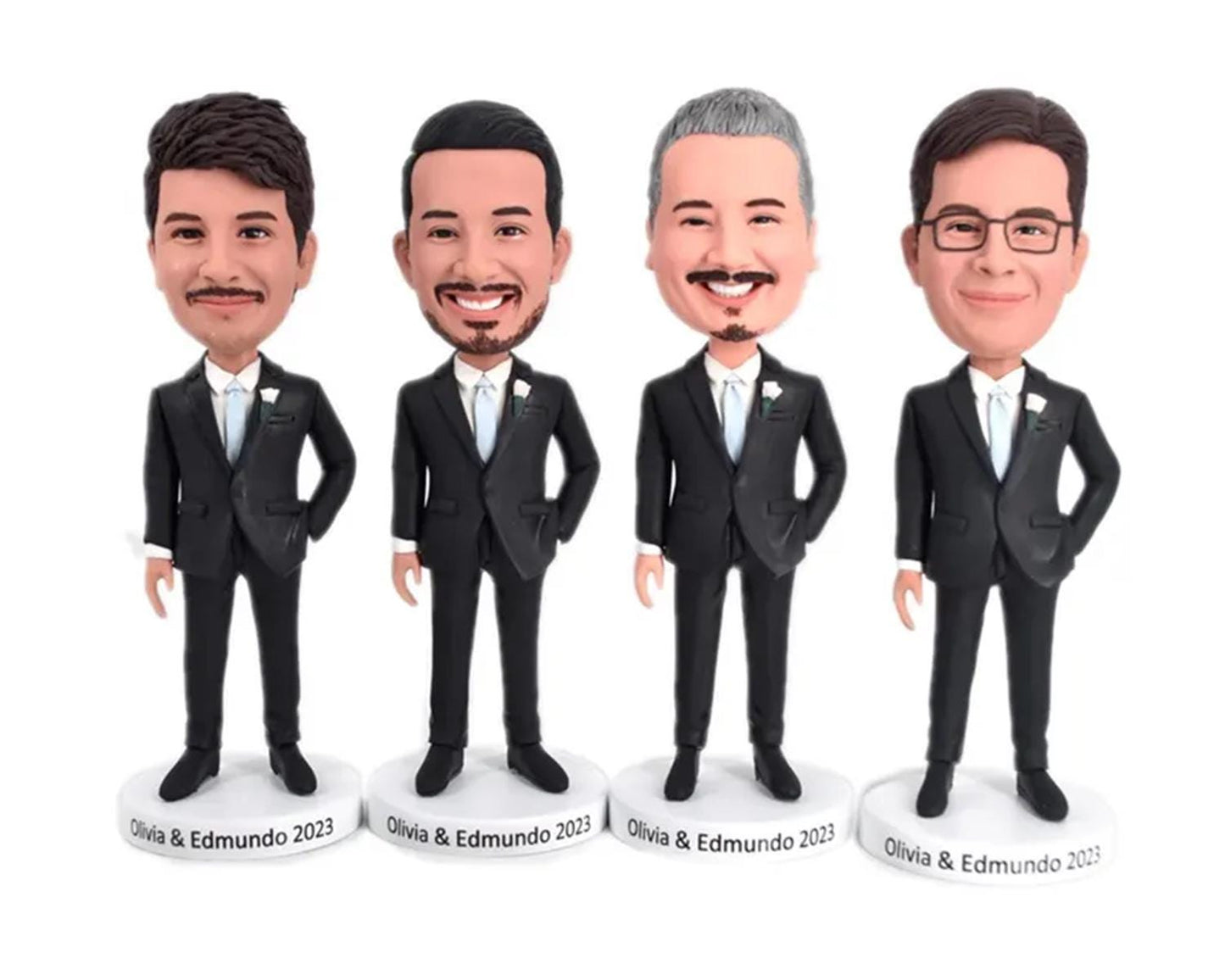 Groomsmen custom bobbleheads, proposal gifts for groomsmen, wedding party gifts, groomsmen proposal, Custom bobblehead weddings figurines