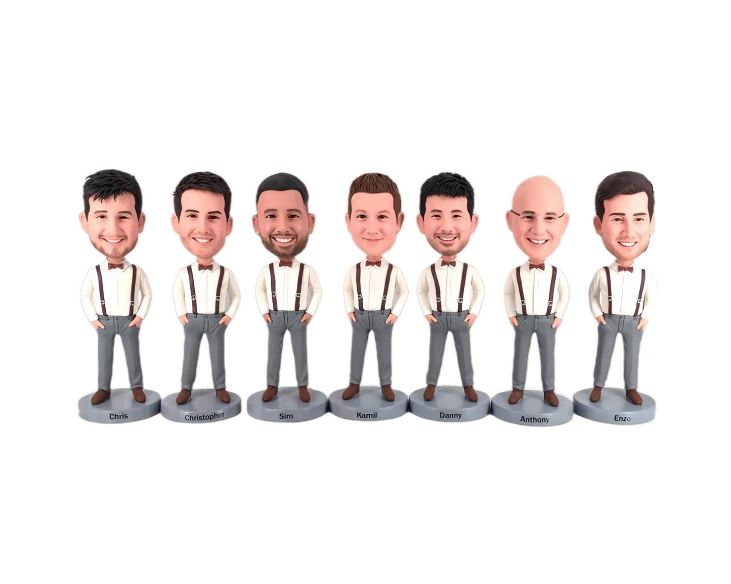 Groomsmen gift Custom Bobbleheads for Weddings, Unique Groomsmen proposal gifts, Custom Wedding Gifts for Best Men, bachelor party keepsake