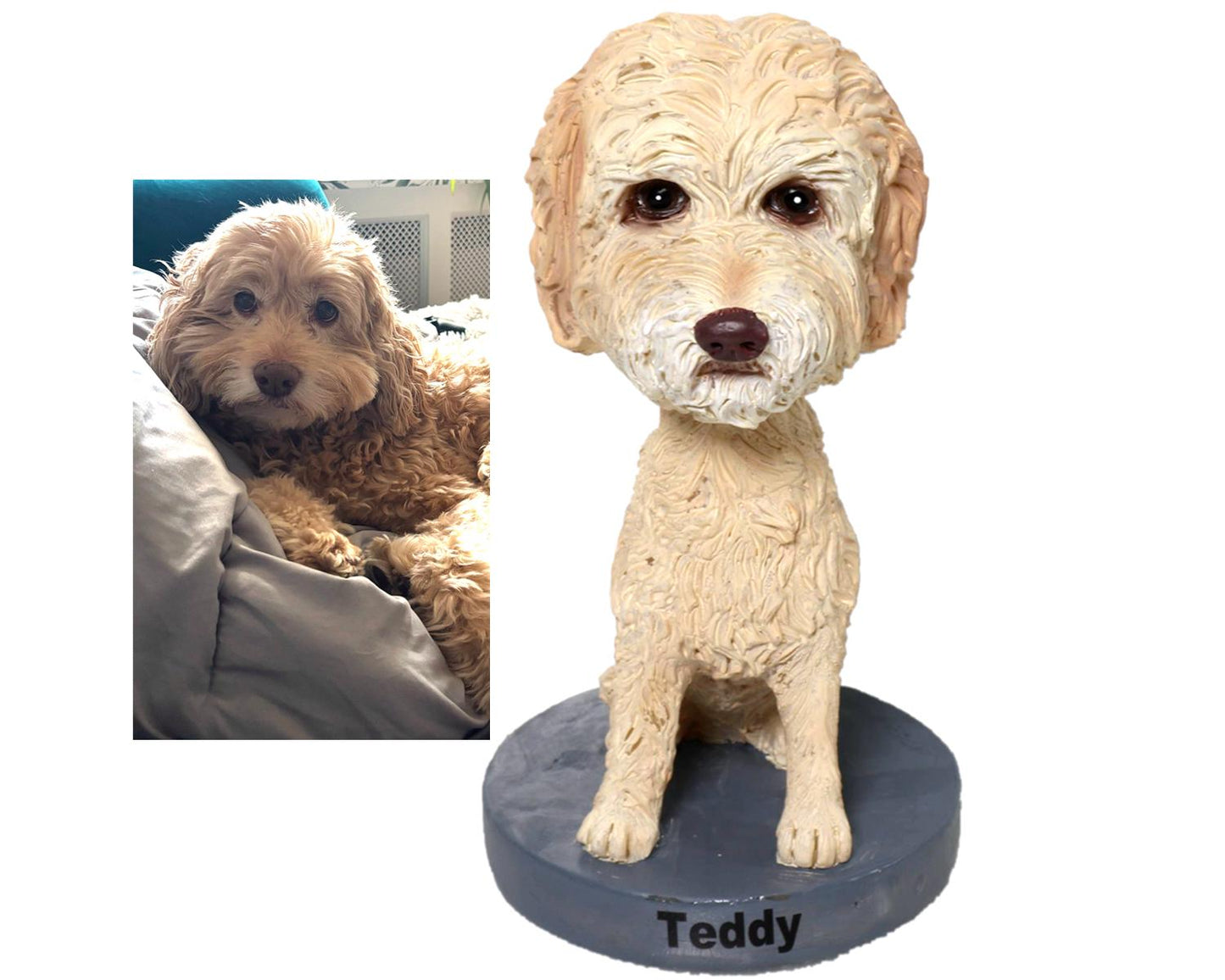 Custom Dog Bobblehead: Handmade Pet Memorial Keepsake