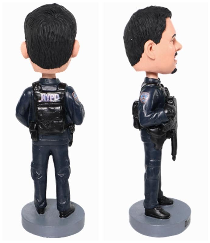 Custom Policeman Bobblehead: Emergency Service Retirement Gift