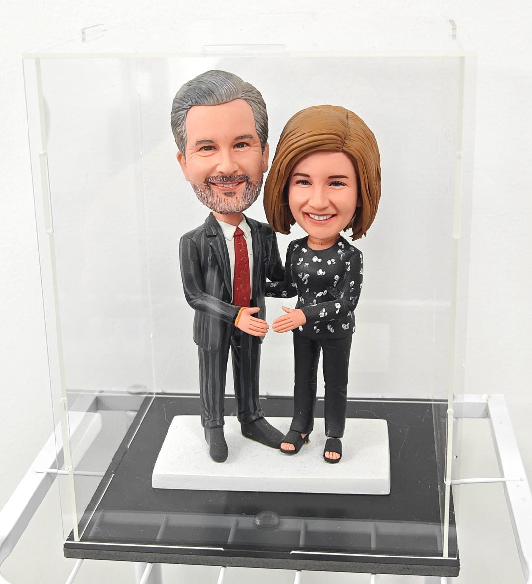Clear Acrylic Display Box for obbleheads (DIY Assemble)