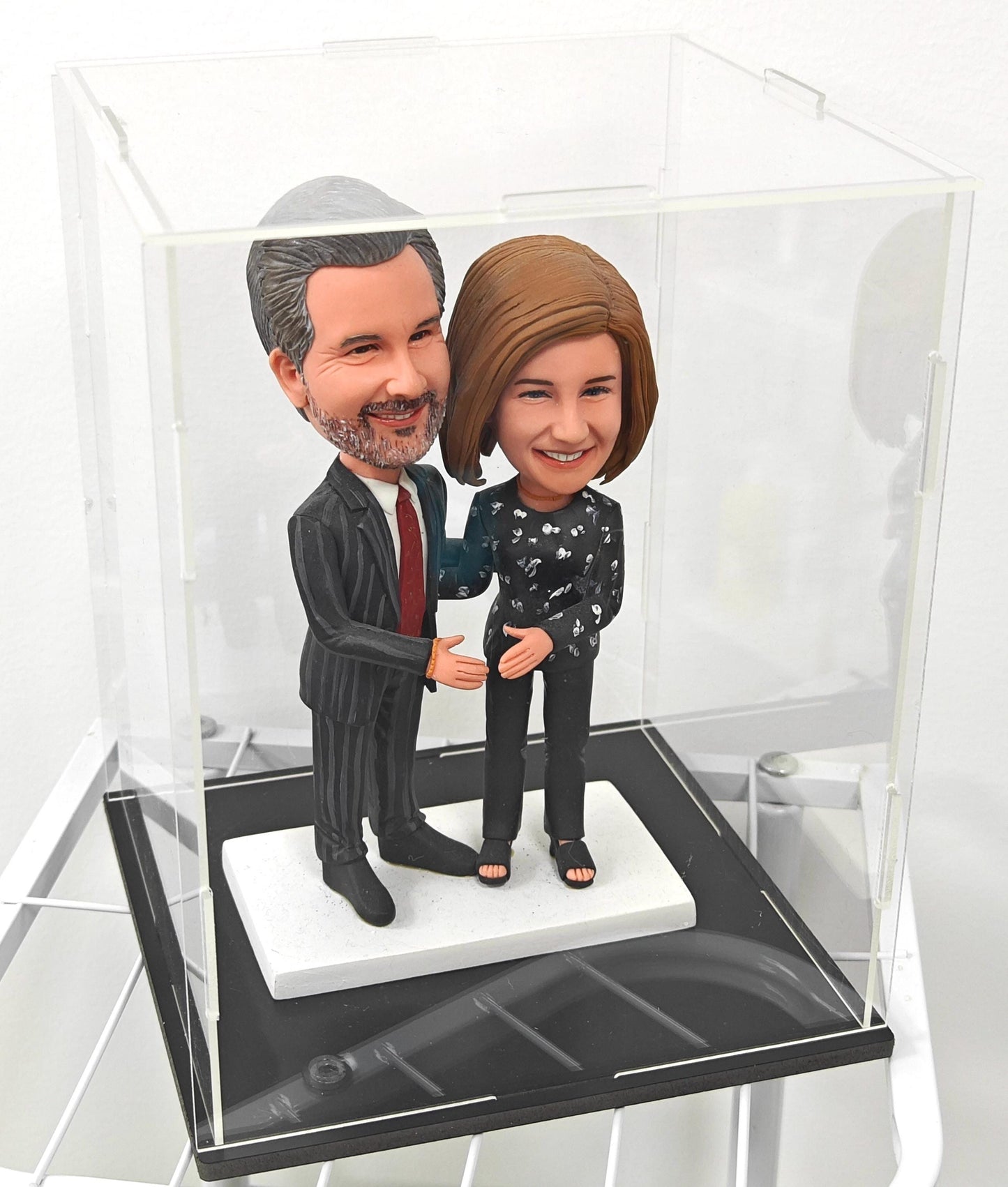 Clear Acrylic Display Box for obbleheads (DIY Assemble)