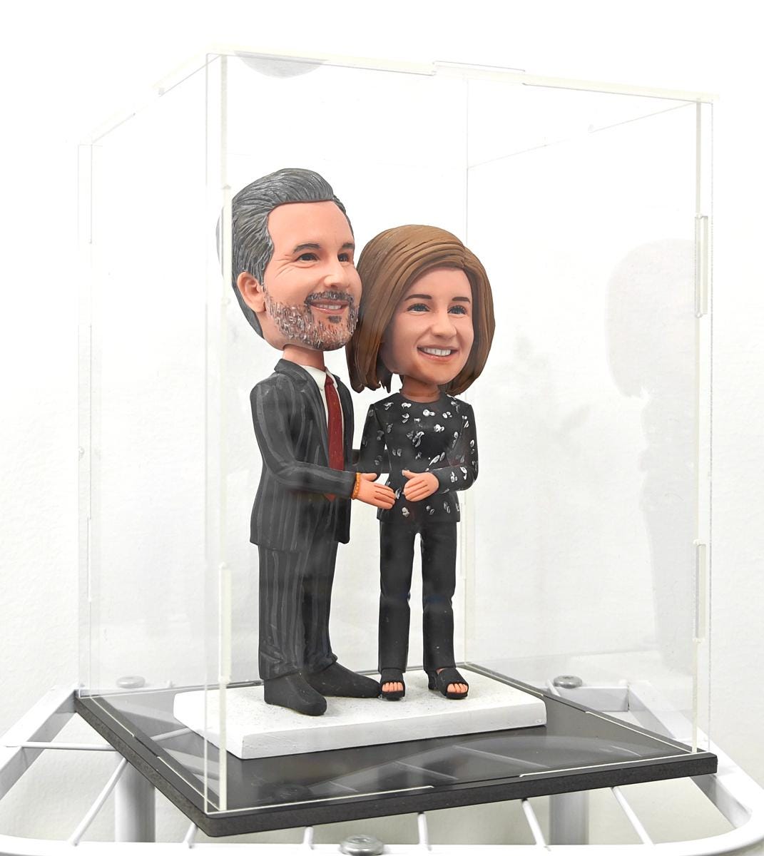 Clear Acrylic Display Box for obbleheads (DIY Assemble)