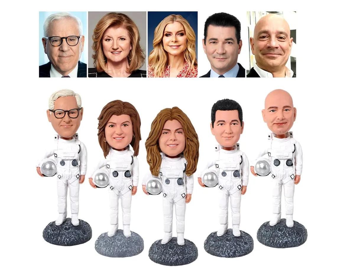 Custom Astronaut Bobbleheads, Personalized Spaceman Figurines, Team Gift