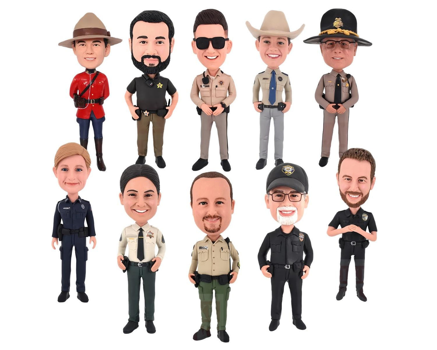 Custom Bobblehead from picture: Unique Retirement Gift, police graduatin, promotion gift for officer, birthday gift for sherrif