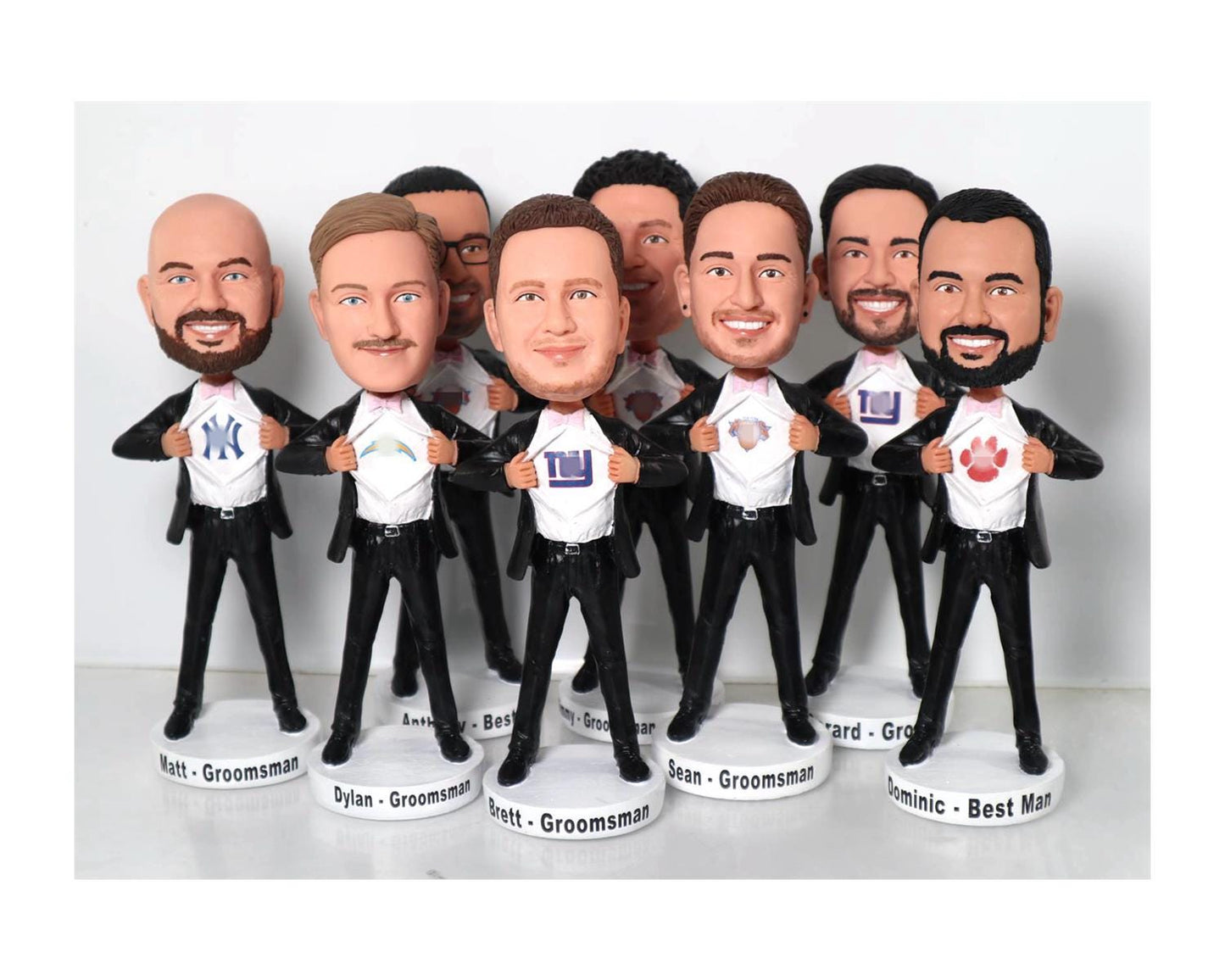 Custom Groomsmen Bobbleheads: Personalized Wedding Party Gifts