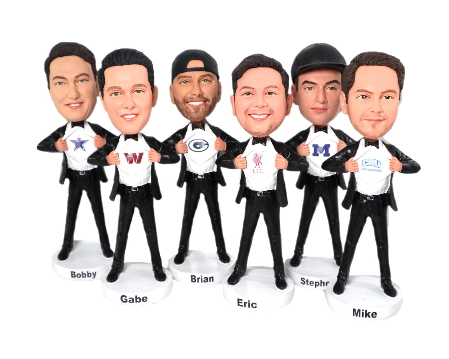 Custom Groomsmen Bobbleheads: Personalized Wedding Party Gifts for grooms men