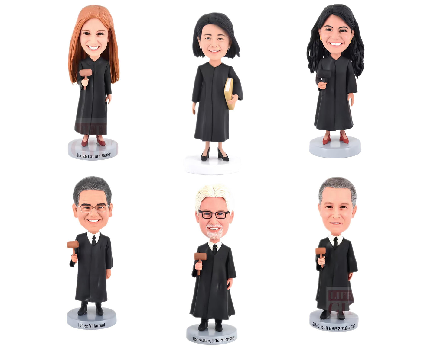 Custom Judge Bobbleheads, Personalized Magistrate Retirement Gift, promothion gift