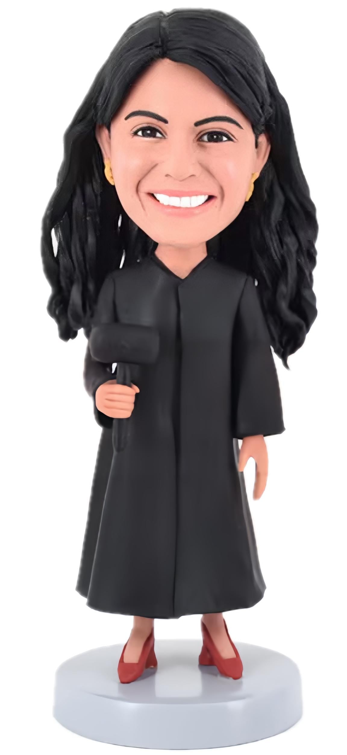 Custom Judge Bobblehead Doll: Personalized Retirement Gift