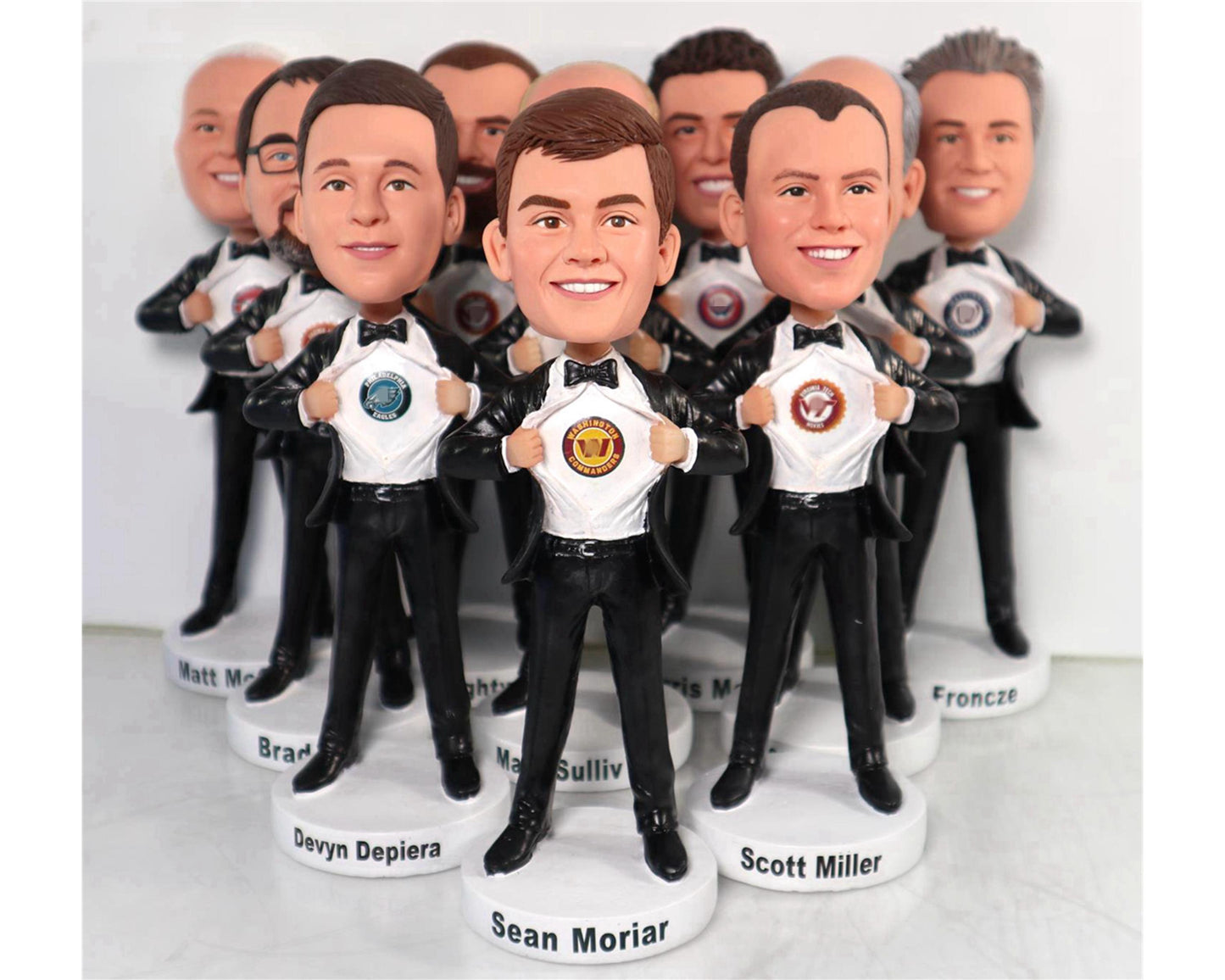 Custom Groomsmen Bobbleheads: Personalized Wedding Party Gifts