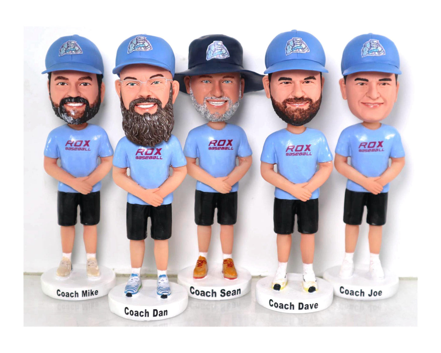 Custom Baseball Coach Bobbleheads, Handmade Thank-you Gift for team