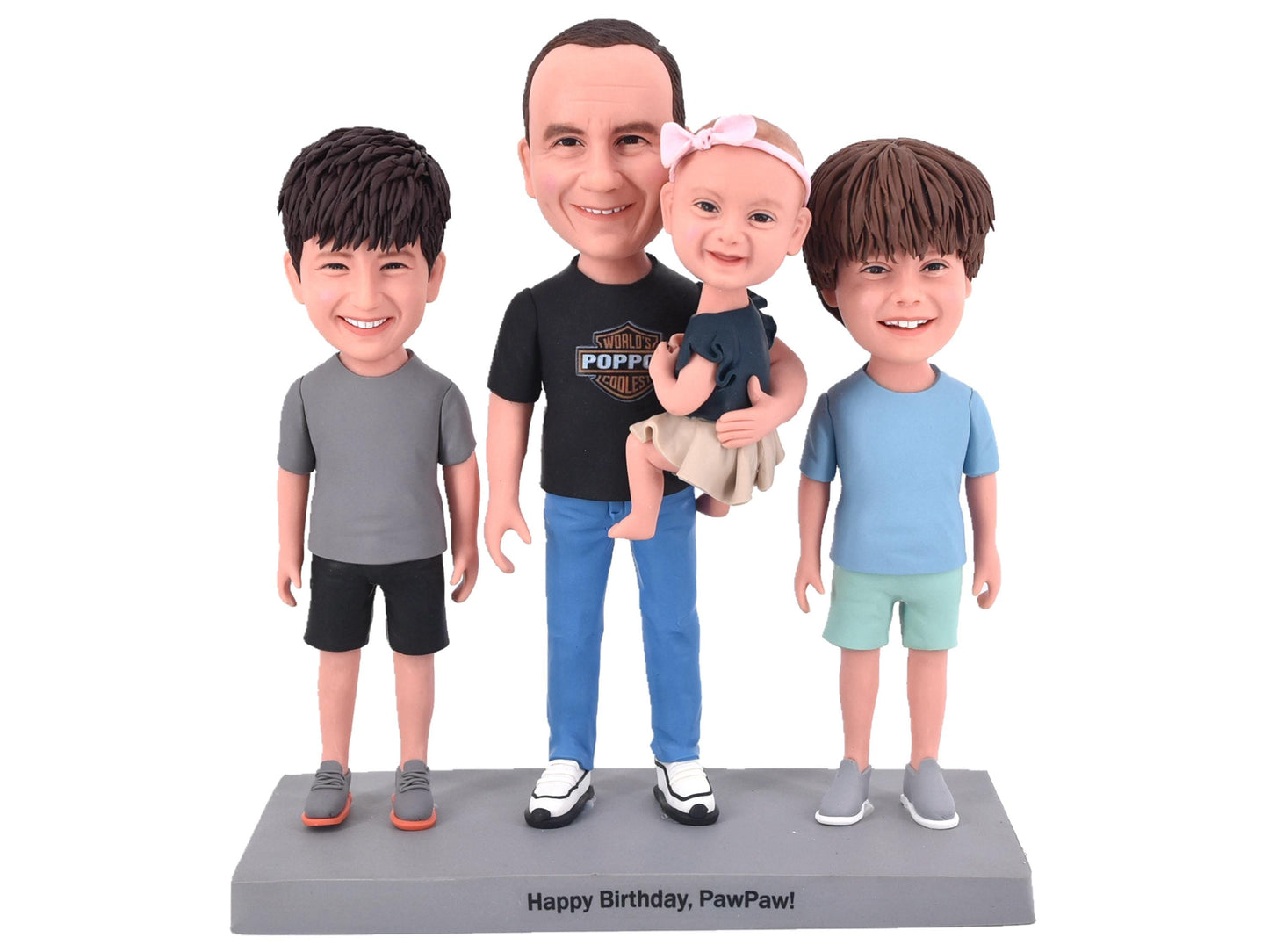Custom Bobbleheads from picture, Personalized bobble heads Figurine for family, gift for him/father/husband/boss