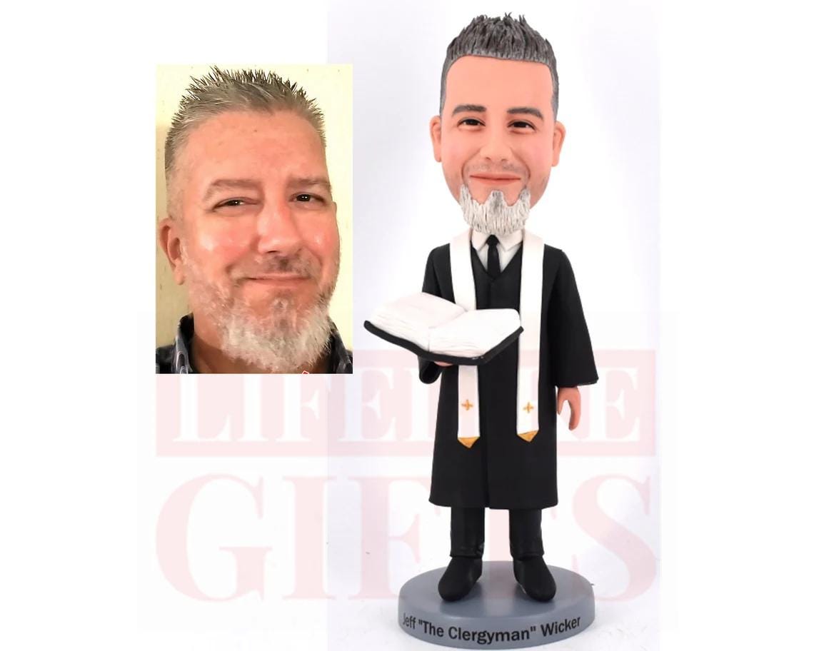 Custom Wedding Officiant Bobblehead: Personalized Thank You Gift