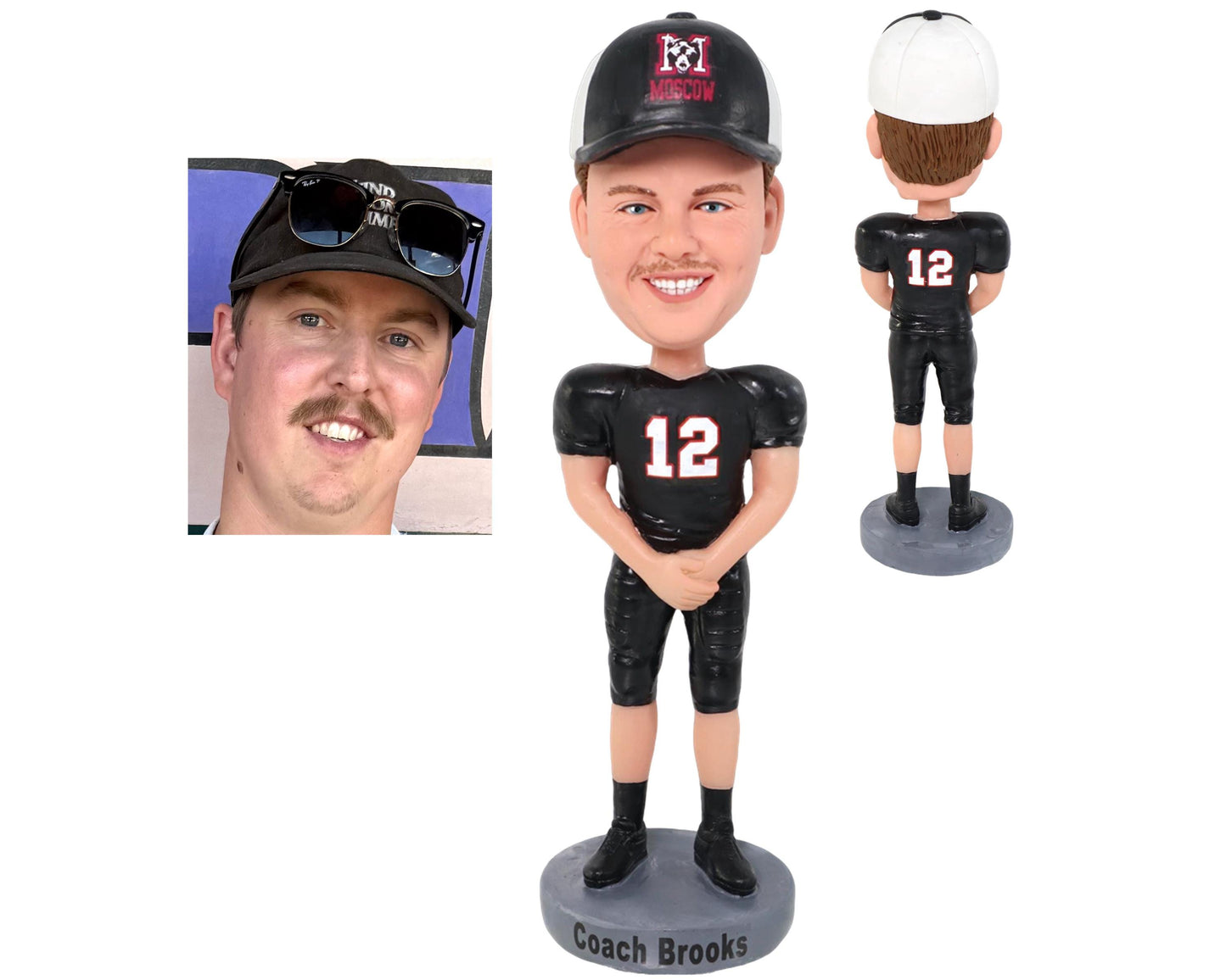 Custom Football Bobbleheads, Personalized Team Gifts