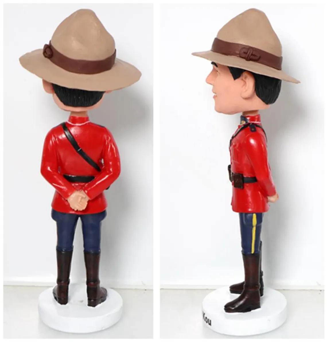 Custom RCMP Bobblehead, Personalized officer gifts