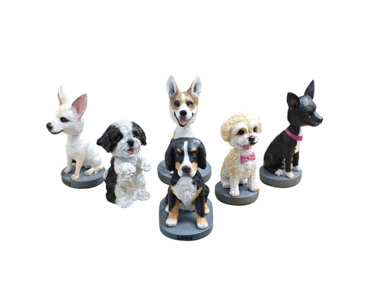 Custom Pet Bobblehead: Handmade Dog/Cat Memorial Keepsake