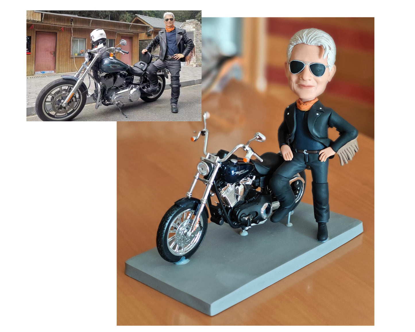Custom Bobblehead from picture: Personalized Memorial Keepsake, anniversay gift ideas for friends, fun birthday present ideas